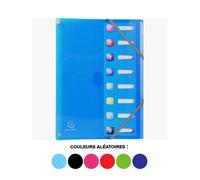 Exacompta – Trieur extensible IDERAMA PP – A4 – 8 compartiments – Polypropylène – Couleurs assorties