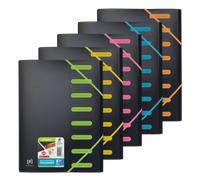 Trieur extensible Oxford for student A4 8positions polypro opaque assorti