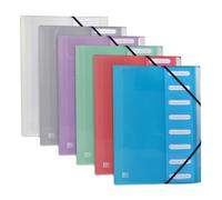 Trieur extensible Oxford Hawaï A4 8 positions couverture polypro translucide coloris assortis