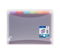 Trieur extensible Oxford tahiti A4 6positions polypro translucide 8/10ème incolore