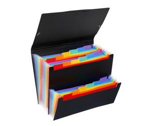 Trieur extensible plastique 18 positions Rainbow Class Viquel