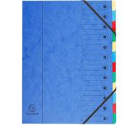 Trieur HARMONIKA Exacompta 5212E - Carton de 6 - 12 compartiments A4