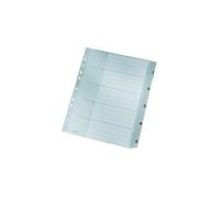 Trieur Leitz 1-5 plastique extra-large A4 blanc/gris, 5 onglets, film PP 0,12 mm, couverture carton 250 g/m²