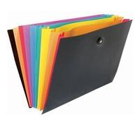 Viquel - Trieur 8 positions Rainbow Class en Polypropylène - Pochette extensible à soufflet Format A4