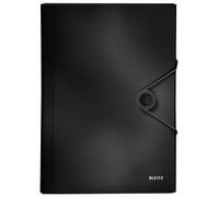 Trieur ménager Solid, A4, PP, 6 compartiments, noir