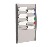 Trieur Mural 20 Cases Plastique Horizontal Gris