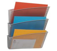Trieur mural 3 cases métal ALBA Meshfile gris