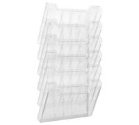 Trieur mural horizontal plastique Exacompta 6 compartiments 24 x 32 cm - cristal