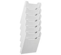 Trieur mural vertical plastique Exacompta 6 compartiments 24 x 32 cm - gris clair