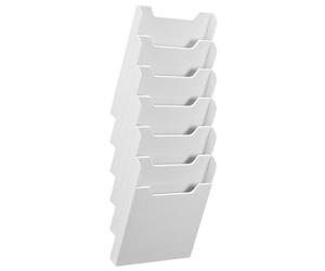Trieur mural vertical plastique Exacompta 6 compartiments 24 x 32 cm - gris clair