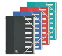 Trieur Oxford school life recycle A4 8positions polypro opaque assorti