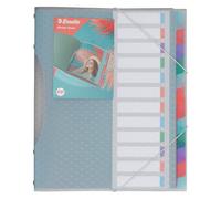 Trieur plastique Esselte ColourBreeze 12 divisions format A4