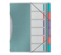 Trieur plastique ESSELTE ColourBreeze 6 divisions - A4