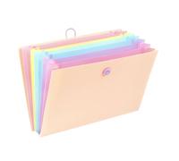 Trieur plastique Viquel Rainbow à soufflet 8 divisions pastel