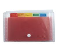 Exacompta Trieur valisette Pocket 55498E - 6 compartiments - PP cristal - dos extensible - lot de 5