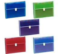 Trieur polypropylène 3 rabats Krea Cover 8 compartiments - Couleurs assorties