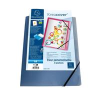 Trieur polypropylène 3 rabats Krea Cover 8 compartiments - Couleurs assorties