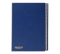 Trieur rigide Exacompta Ordonator alphabétique 26 divisions bleu