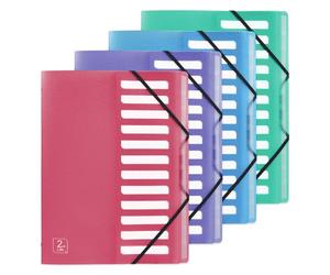 Trieur standard Oxford 2nd Life A4 12 positions couverture polypro assorti