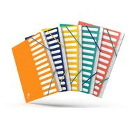 Trieur standard Oxford Boston A4 12 positions couverture carte coloris assortis