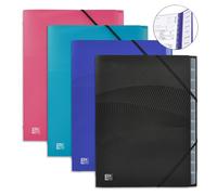 Trieur standard Oxford Osmose A4 12 positions couverture polypro assorti