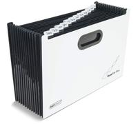 Rapesco Trieur à soufflets SupaFile Plus A4+ extensible, 13 compartiments, blanc
