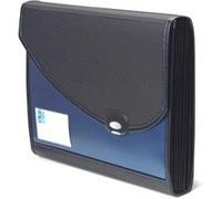Rapesco Trieur valisette Designer A4+ 7 compartiments avec poignée bleu