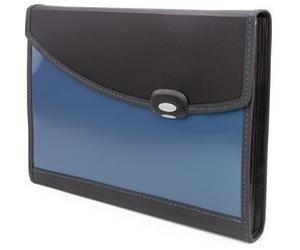Trieur valisette Designer, A4+, 7 compartiments bleu