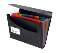 Trieur valisette plastique à soufflet Viquel Rainbow Class 12 divisions