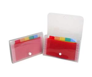Trieur valisette plastique Exacompta à soufflet 6 divisions incolore