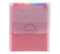 Trieur valisette vertical 6 compartiments Crystal - A4 - Cristal