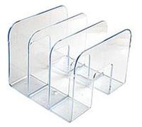 Trieur vertical 3 compartiments Business cristal transparent G