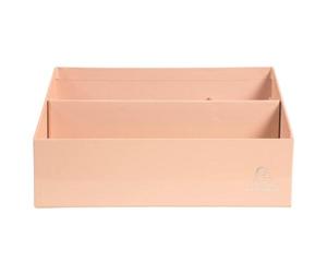 Trieur vertical / porte lettres 3 compartiments carton Aquarel - Corail