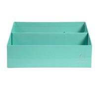 Trieur vertical / porte lettres 3 compartiments carton Aquarel - Vert pastel