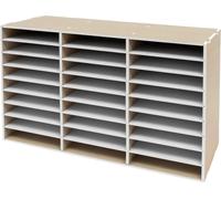 Trieuse de courrier et de documents - Organiseur de bureau - 27 compartiments - Rangement pour papier - Maison et bureau - École et salle de classe