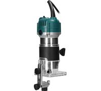 Trimmer électrique Broyeur à bois multifonctionnel Machine à tailler des fentes de gravure Routeur polyvalent pour le travail du bois -Outil électrique avec 15 PCS Cutters
