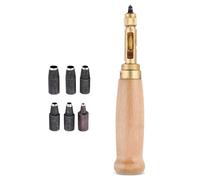 Trimming Shop Coupe-trous automatique avec 6 pointes, taille 1,5 mm à 4 mm, pour la couture, le bricolage, la maroquinerie, les bannières en PVC, les travaux manuels sur papier, la reliure