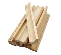 Trimming Shop de Rechange Lettre Carreaux Étui en Bois Plateau pour Word Games, Arts et Artisanats - Étagère - 19cm, 4pcs
