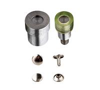 Trimming Shop Double Capuchon Tubulaire Rivet Outil de Pose Ensemble de Moules pour Vert Universel Presse à Main Machine Riveteuse - 15mm