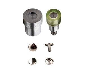 Trimming Shop Double Capuchon Tubulaire Rivet Outil de Pose Ensemble de Moules pour Vert Universel Presse à Main Machine Riveteuse - 15mm