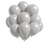 Trimming Shop Lot de 50 ballons de fête en latex de qualité hélium Argenté 25,4 cm
