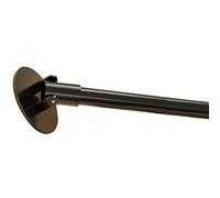 Tringle à Rideau D'angle pour Placard Mural,Support Acier pour Rideau Douche,Tringle Télescopique Pivotante 180°,Tringles à Rideaux Inclinées,Tringle Rideau Antidérapante(Size:95-130cm,Color:noir)