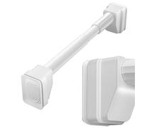 Tringle À Rideau De Douche Barre Rideau Extensible Sans Perçage 3m 4m 5m, Tringle Télescopique, Ne Rouille Jamais Tringle Extensible Pour Rideaux De Chambre À Coucher(Blanc,260-350CM)