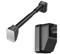 Tringle À Rideau De Douche Barre Rideau Extensible Sans Perçage 3m 4m 5m, Tringle Télescopique, Ne Rouille Jamais Tringle Extensible Pour Rideaux De Chambre À Coucher(Black,210-300cm)