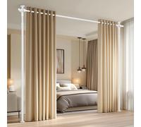 Tringle à rideau sans perçage - Réglable - 110-300 x 89-254 cm - Blanc