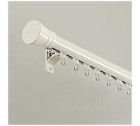 Tringle à Rideaux de Plafond Haut de Gamme en Alliage d'aluminium de 2,3 m (7,5 pi) - Rail Coulissant intégré pour Une Installation Facile au Plafond ou au Mur - Vis incluses - Finition doré