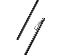 Tringle à Rideaux en Aluminium pour Chariots de Panneaux, Coulissants ou Panneaux - 100 cm (Noir)