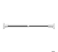 Tringle à rideaux télescopique sans perçage pour salle de bain, fenêtre, penderie, 50-80 cm (diamètre 25 mm)