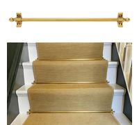 Tringle à tapis d'escalier - 1 paquet en laiton creux avec kit de montage, tailles 61 cm, 71,1 cm, 81,3 cm, 91,4 cm, 101,6 cm, or pour maison moderne, hôtel, musée, galerie, bibliothèque(30inch/76cm)