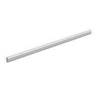 Tringle à vêtements en alliage d'aluminium argenté 472 x 15 x 29 mm, 12 pièces, robuste et légère, idéale pour penderie, garde-robe, chambre à coucher